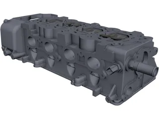 Nissan CR14DE Cylinder Head CAD 3D Model