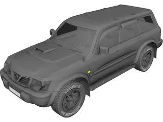 Nissan Patrol GR Y61 3D Model