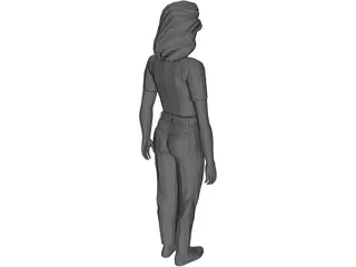 Girl [+Clothes] 3D Model